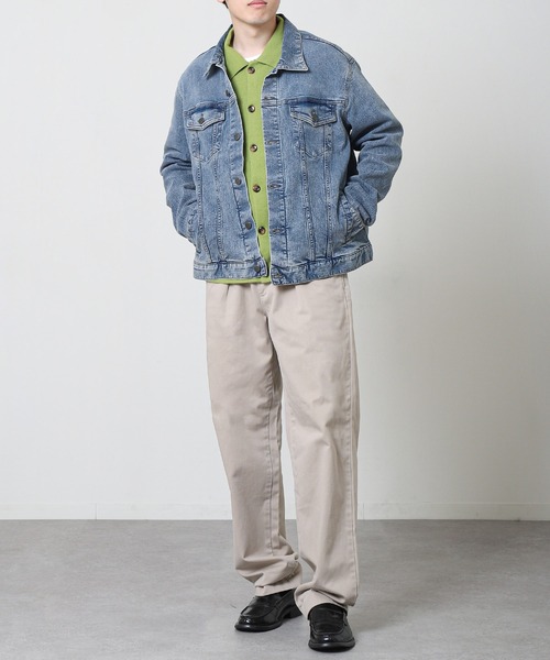 HANES(ヘインズ)の「【HANES / ヘインズ】 ストレッチ デニム Gジャン / デニムジャケット(デニムジャケット・メンズ・ネイビー/ブルー/サックスブルー・MEDIUM/X-LARGE/LARGE/SMALL)」の16枚目の写真