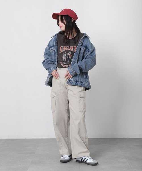 HANES(ヘインズ)の「【HANES / ヘインズ】 ストレッチ デニム Gジャン / デニムジャケット(デニムジャケット・メンズ・ネイビー/ブルー/サックスブルー・MEDIUM/X-LARGE/LARGE/SMALL)」の22枚目の写真
