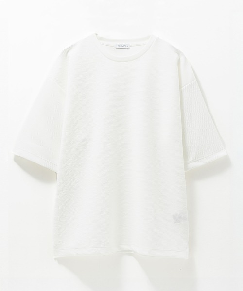 URBAN COLLECTION(アーバンコレクション)の「URBANCOLLECTION AIR Smoosy ドライリップル 無地テーパードTシャツ(Tシャツ/カットソー・メンズ・ブラック/モカ/ホワイト/ライトグレー/グリーン・S/M/L/XL)」の19枚目の写真