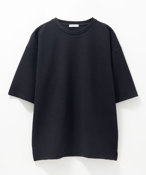 URBAN COLLECTION(アーバンコレクション)の「URBANCOLLECTION AIR Smoosy ドライリップル 無地テーパードTシャツ(Tシャツ/カットソー・メンズ・ブラック/モカ/ホワイト/ライトグレー/グリーン・S/M/L/XL)」の21枚目の写真