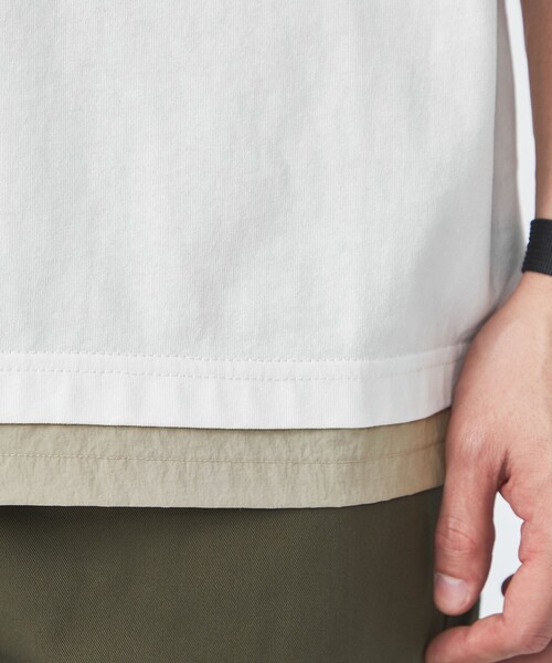 Gramicci（グラミチ）の「【別注】＜Gramicci＞GLR ヘム レイヤード Tシャツ（Tシャツ/カットソー・メンズ・ホワイト/オリーブ/グレー・M/L/XL）」の16枚目の写真