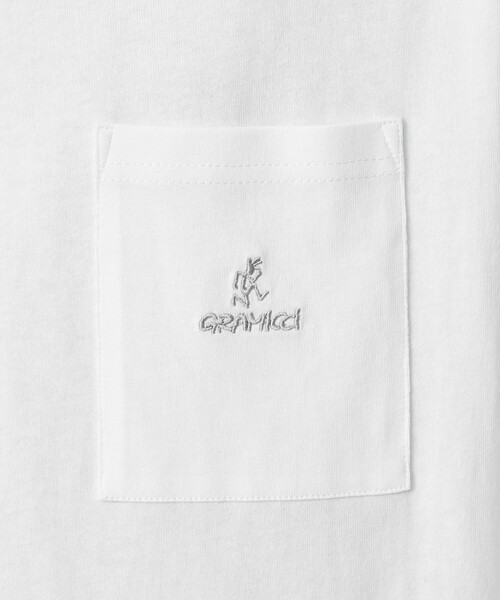 Gramicci（グラミチ）の「【別注】＜Gramicci＞GLR ヘム レイヤード Tシャツ（Tシャツ/カットソー・メンズ・ホワイト/オリーブ/グレー・M/L/XL）」の17枚目の写真