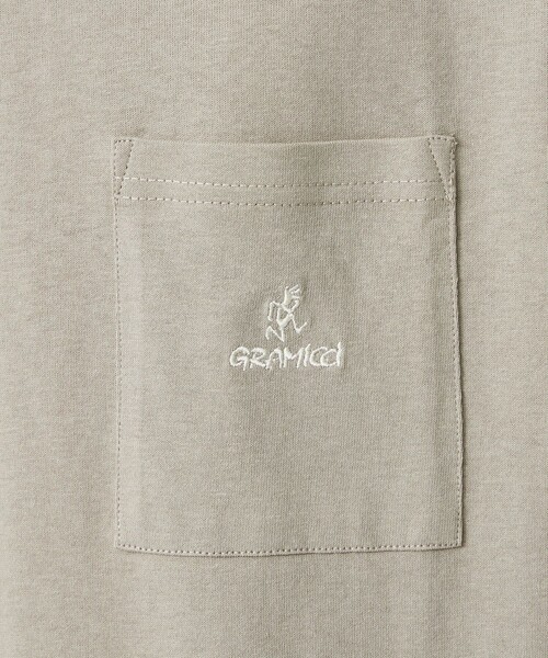 Gramicci（グラミチ）の「【別注】＜Gramicci＞GLR ヘム レイヤード Tシャツ（Tシャツ/カットソー・メンズ・ホワイト/オリーブ/グレー・M/L/XL）」の18枚目の写真
