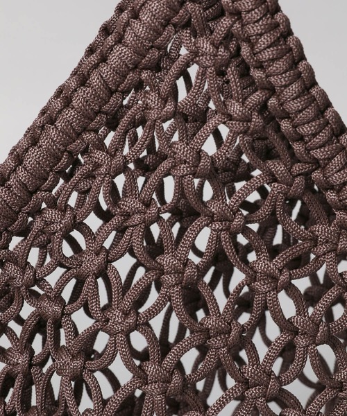 A part by（アパートバイ）の「マクラメフリンジバッグ（ハンドバッグ・レディース・アイボリー/ブラウン・FREE）」の13枚目の写真