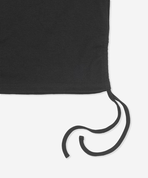 tシャツ 「Hurley/ハーレー」レディースリブTシャツ　サイドリボン　丈短　RIB SIDE SHIRRING SS TEE レディース Hurley tシャツ 「Hurley/ハーレー」レディースリブTシャツ