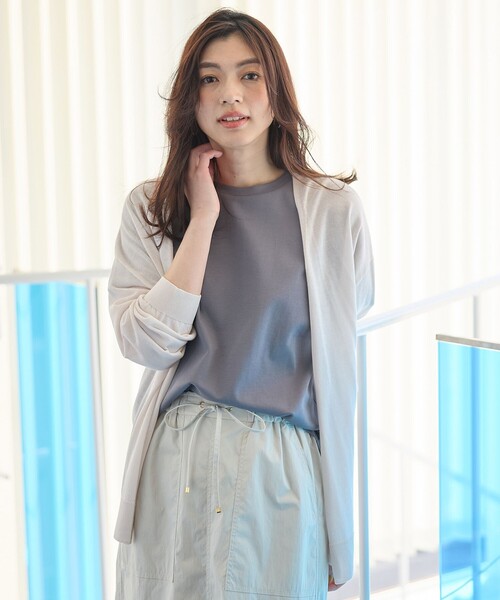 ANY（エニィ）の「トッパーニットカーディガン（カーディガン/ボレロ・レディース・ライトグレー系/グレー系・F）」の22枚目の写真