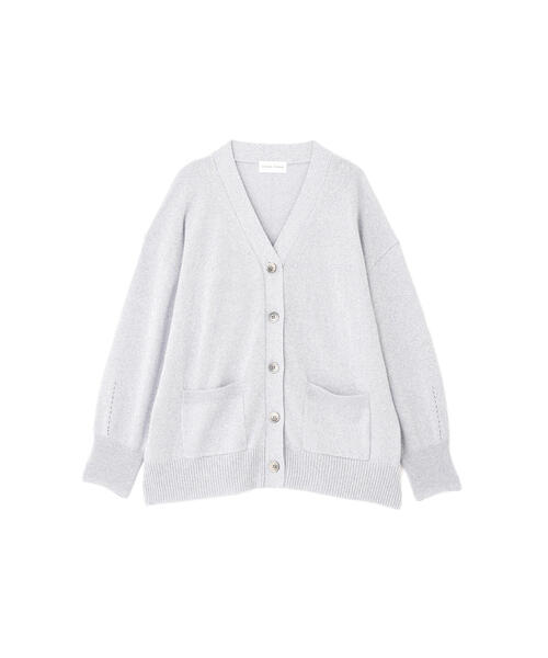 human woman（ヒューマンウーマン）の「◆【ウォッシャブル】ペーパーヤーンミドル丈カーディガン（カーディガン/ボレロ・レディース・ライトグリーン/ホワイト/パープル・MEDIUM）」の13枚目の写真