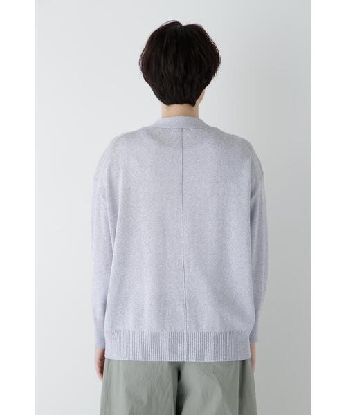 human woman（ヒューマンウーマン）の「◆【ウォッシャブル】ペーパーヤーンミドル丈カーディガン（カーディガン/ボレロ・レディース・ライトグリーン/ホワイト/パープル・MEDIUM）」の16枚目の写真