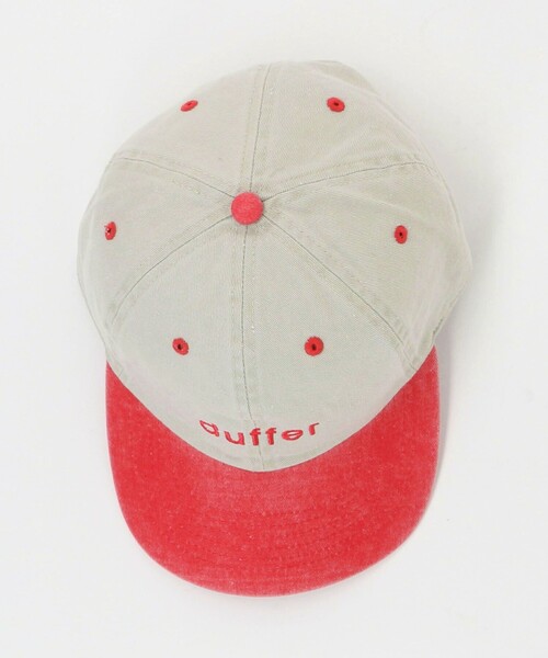 UNITED ARROWS & SONS（ユナイテッドアローズアンドサンズ）の「＜The DUFFER N NEPHEWS＞ BASEBALL CAP/キャップ（キャップ・メンズ・ダークグリーン/ダークグレー/レッド・FREE）」の7枚目の写真
