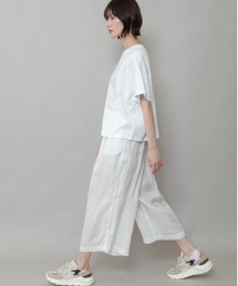 Munich | フレンチリネンフレングスワイドパンツ(その他パンツ)