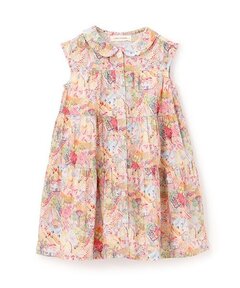 セール】【手洗いOK】ボタニカル風フラワーワンピース（ワンピース
