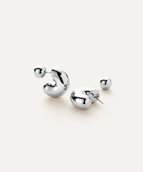 JENNYBIRD シルバーフープピアス 約2.5cm セール】【JENNY BIRD/ジェニーバード】フープピアス TOME HOOPS