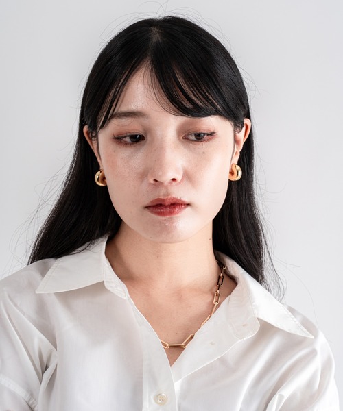 JENNYBIRD(ジェニーバード)の「【JENNY BIRD/ジェニーバード】フープピアス TOME HOOPS - MEDIUM(ピアス(両耳用)・レディース・シルバー/ゴールド・FREE)」の14枚目の写真