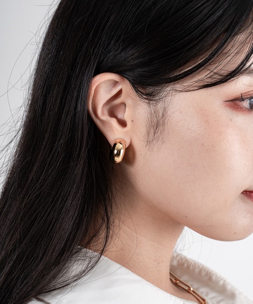 JENNYBIRD(ジェニーバード)の「【JENNY BIRD/ジェニーバード】フープピアス TOME HOOPS - MEDIUM(ピアス(両耳用)・レディース・シルバー/ゴールド・FREE)」の13枚目の写真