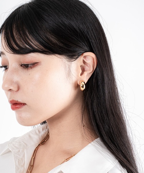 JENNYBIRD(ジェニーバード)の「【JENNY BIRD/ジェニーバード】フープピアス TOME HOOPS - MEDIUM(ピアス(両耳用)・レディース・シルバー/ゴールド・FREE)」の12枚目の写真