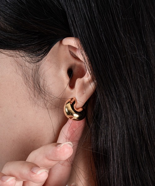 JENNYBIRD(ジェニーバード)の「【JENNY BIRD/ジェニーバード】フープピアス TOME HOOPS - MEDIUM(ピアス(両耳用)・レディース・シルバー/ゴールド・FREE)」の10枚目の写真