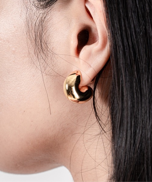 JENNYBIRD(ジェニーバード)の「【JENNY BIRD/ジェニーバード】フープピアス TOME HOOPS - MEDIUM(ピアス(両耳用)・レディース・シルバー/ゴールド・FREE)」の9枚目の写真