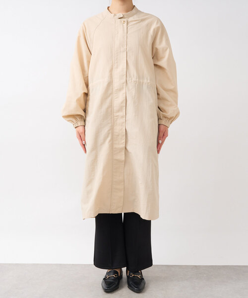 un dix cors（アンディコール）の「ナイロンドロストコート（トレンチコート・レディース・ブラック/ベージュ・FREE）」の12枚目の写真