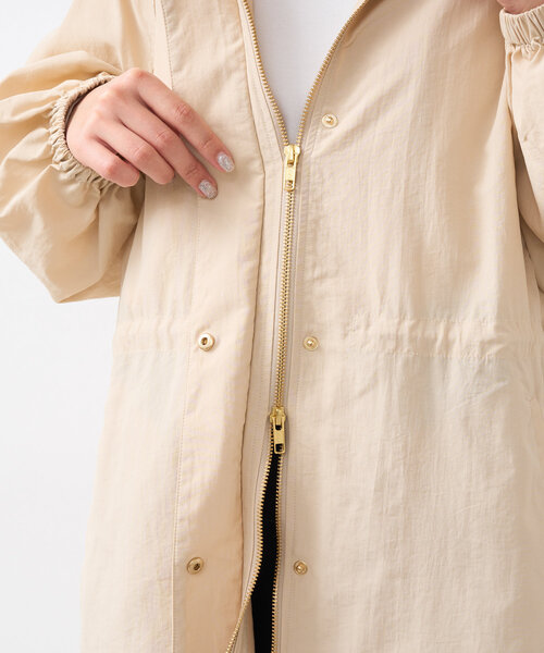 un dix cors（アンディコール）の「ナイロンドロストコート（トレンチコート・レディース・ブラック/ベージュ・FREE）」の7枚目の写真