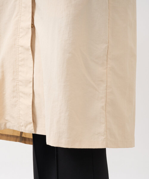 un dix cors（アンディコール）の「ナイロンドロストコート（トレンチコート・レディース・ブラック/ベージュ・FREE）」の5枚目の写真