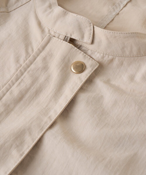 un dix cors（アンディコール）の「ナイロンドロストコート（トレンチコート・レディース・ブラック/ベージュ・FREE）」の3枚目の写真