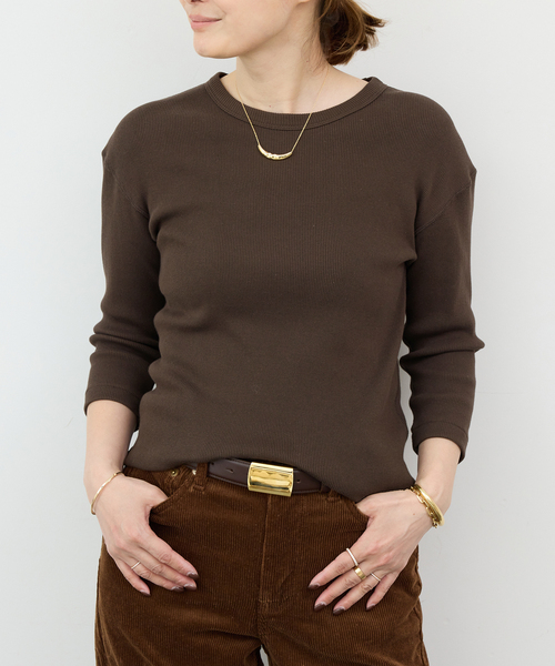 未使用品Deuxieme Classe Dignity Tシャツブラックブラウン 追加 Dignity Tシャツ（Tシャツ/カットソー）｜Deuxieme Classe