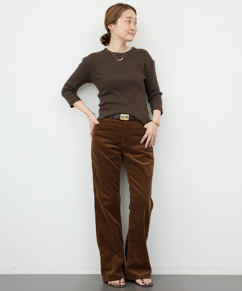 Deuxieme Classe（ドゥーズィエムクラス）の「*追加 Dignity Tシャツ（Tシャツ/カットソー・レディース・ウッド/チョコ/ボルドー/ピンク・FREE）」の12枚目の写真