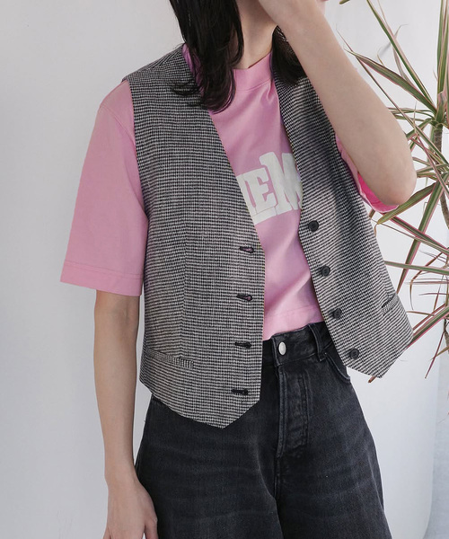 【最終値下げ】INSCRIREアンスクリアPrint Tight Fit Tee セール】【INSCRIRE /アンスクリア】Print Tight Fit Tee：T
