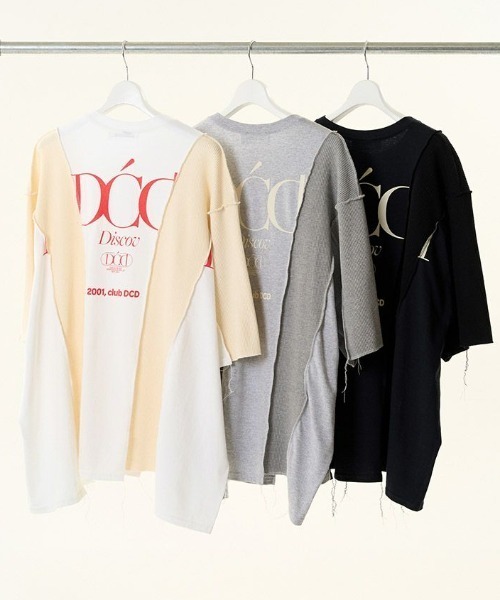 DISCOVERED(ディスカバード)の「DISCOVERED REMAKE LIKE CUTSEWN(Tシャツ/カットソー・メンズ・ホワイト/グレー/ブラック・1/3)」の5枚目の写真