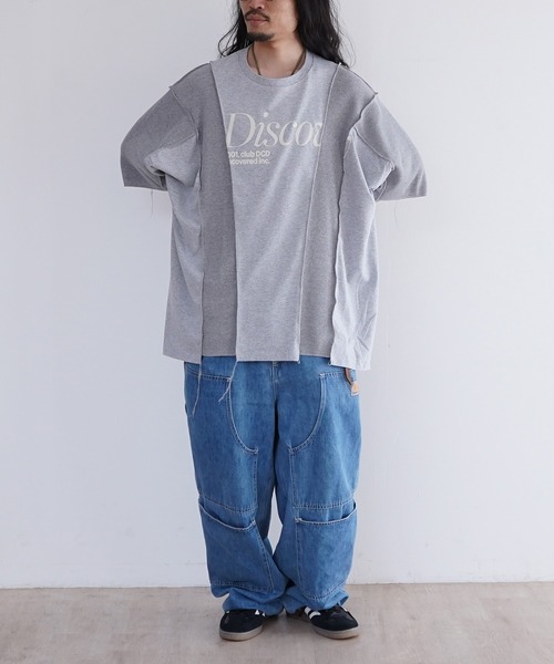 DISCOVERED(ディスカバード)の「DISCOVERED REMAKE LIKE CUTSEWN(Tシャツ/カットソー・メンズ・ホワイト/グレー/ブラック・1/3)」の8枚目の写真