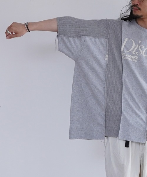 DISCOVERED(ディスカバード)の「DISCOVERED REMAKE LIKE CUTSEWN(Tシャツ/カットソー・メンズ・ホワイト/グレー/ブラック・1/3)」の9枚目の写真