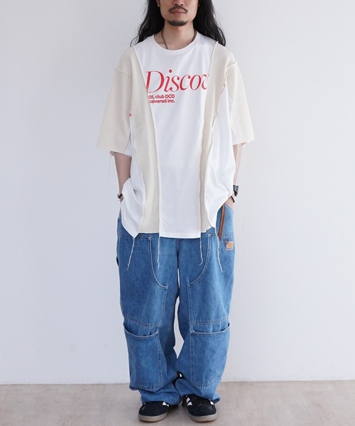DISCOVERED(ディスカバード)の「DISCOVERED REMAKE LIKE CUTSEWN(Tシャツ/カットソー・メンズ・ホワイト/グレー/ブラック・1/3)」の22枚目の写真