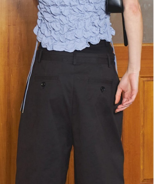 2WAYダブルウエストカーブハーフパンツ 2way Double Waist Curve Shorts/2WAYダブルウエストカーブ
