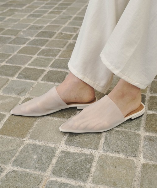 Velour Pointed Mule ミュール　パンプス 00021943-1.jpg