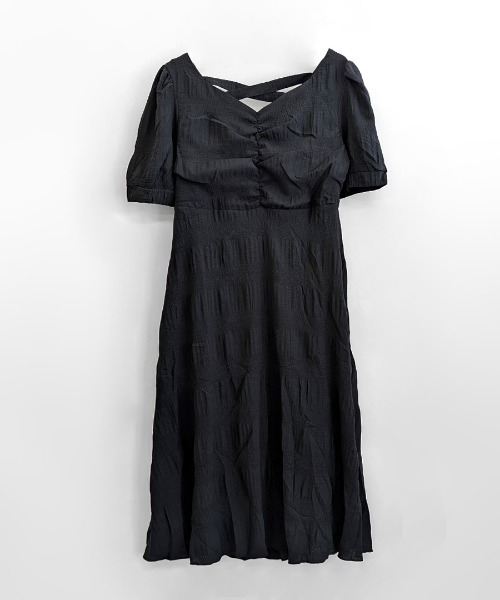 REMUR（レミュール）の「背中あきロングワンピース（ワンピース・レディース・ブラック/イエロー・L/XL）」の15枚目の写真