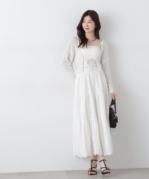 ＜Ｅ＞スパンコール入りリボンカーディガン / 1215177500