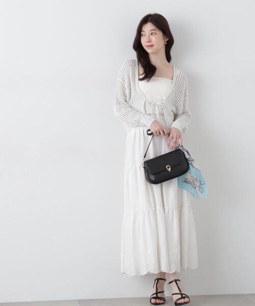 ＜Ｅ＞スパンコール入りリボンカーディガン / 1215177500