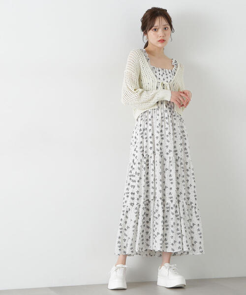 ＜Ｅ＞スパンコール入りリボンカーディガン / 1215177500