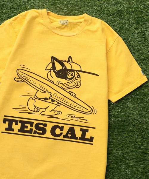 TES VINTAGE GRAPHIC PIGMENT T-SHIRT / Tシャツ（Tシャツ/カットソー