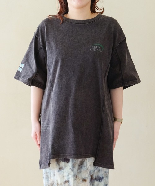 LEPSIM（レプシィム）の「【産前・産後対応】マタニティ／接ぎチュニックワンピース　327406（マタニティウェア/グッズ・レディース・オフホワイト/チャコールグレー/ブラウン・FREE）」の20枚目の写真