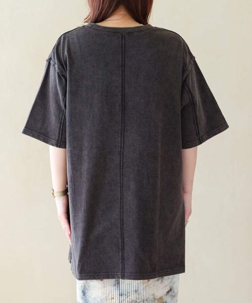 LEPSIM（レプシィム）の「【産前・産後対応】マタニティ／接ぎチュニックワンピース　327406（マタニティウェア/グッズ・レディース・オフホワイト/チャコールグレー/ブラウン・FREE）」の18枚目の写真