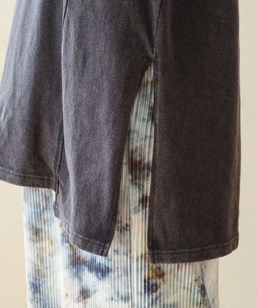 LEPSIM（レプシィム）の「【産前・産後対応】マタニティ／接ぎチュニックワンピース　327406（マタニティウェア/グッズ・レディース・オフホワイト/チャコールグレー/ブラウン・FREE）」の15枚目の写真