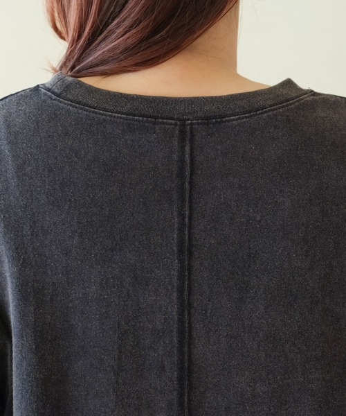 LEPSIM（レプシィム）の「【産前・産後対応】マタニティ／接ぎチュニックワンピース　327406（マタニティウェア/グッズ・レディース・オフホワイト/チャコールグレー/ブラウン・FREE）」の14枚目の写真