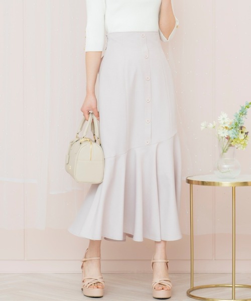 WILLSELECTION(ウィルセレクション)の「バックリボンフレアヘムスカート(スカート・レディース・ブラック系その他/ピンク/ネイビー・FREE)」の1枚目の写真