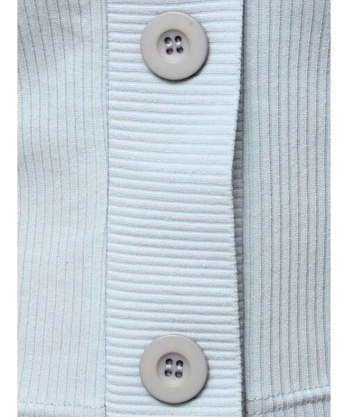 EMODA（エモダ）の「フロントボタンショートリブトップ（Tシャツ/カットソー・レディース・ピンク/グレー/ホワイト/ブラック/ブルー・FREE）」の19枚目の写真