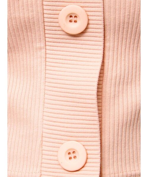 EMODA（エモダ）の「フロントボタンショートリブトップ（Tシャツ/カットソー・レディース・ピンク/グレー/ホワイト/ブラック/ブルー・FREE）」の20枚目の写真