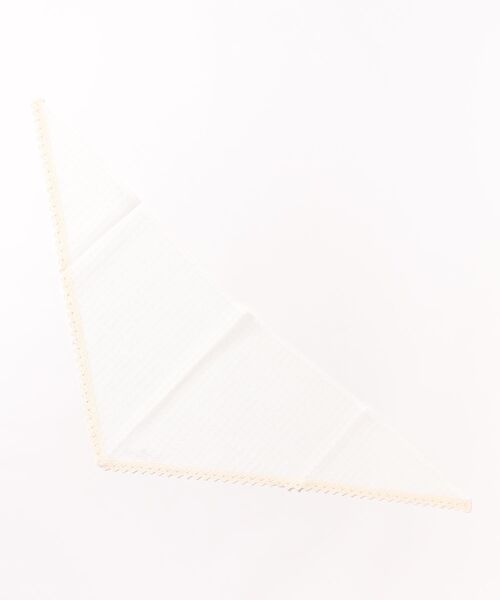 TINA：JOJUN（ティーナジョジュン）の「刺繍入り レース付きバンダナ TINA：JOJUN（バンダナ/スカーフ・レディース・ホワイト/ピンク・F）」の13枚目の写真