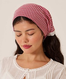 TINA：JOJUN（ティーナジョジュン）の「刺繍入り レース付きバンダナ TINA：JOJUN（バンダナ/スカーフ）」