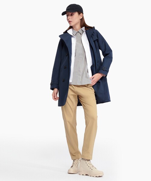 AIGLE(エーグル)の「吸水速乾 クールマックスストライプシャツ(シャツ/ブラウス・レディース・ダークブルー/パープル・34/40/38/36)」の8枚目の写真