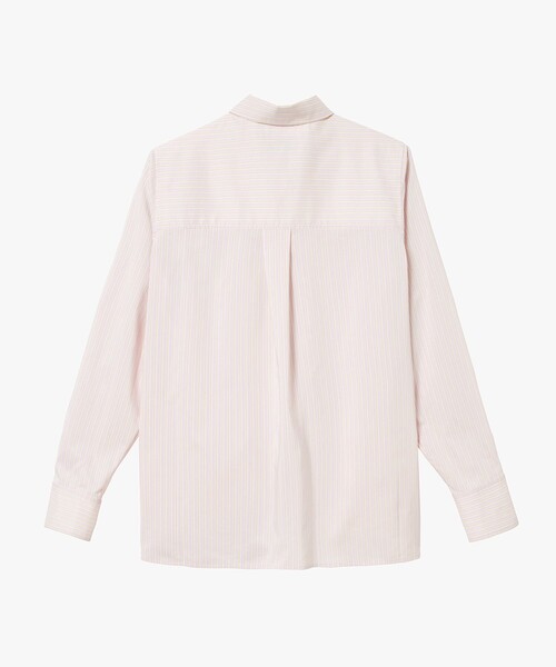 AIGLE(エーグル)の「吸水速乾 クールマックスストライプシャツ(シャツ/ブラウス・レディース・ダークブルー/パープル・34/40/38/36)」の4枚目の写真